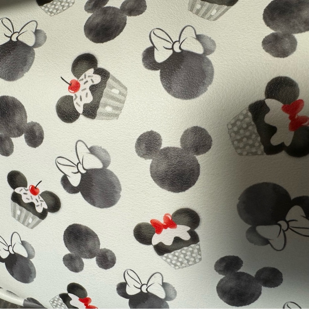 Loungefly Mickey Mouse & Minnie Mouse Cupcake Mini Faux Leather Disney Backpack - Picture 6 of 9